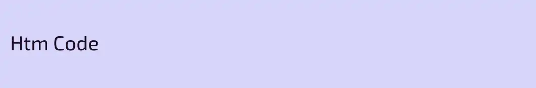 Htm Code